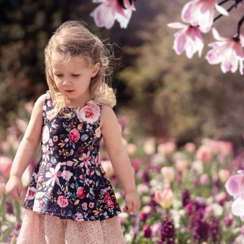 Kindershooting in Blumenmeer von Siebenschön Photography in Oelde